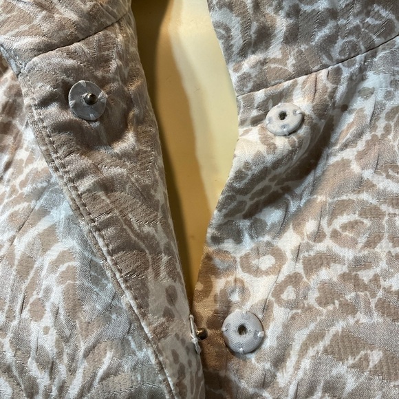 Neiman Marcus Exclusive Silk/Cotton Blend Brocade Blazer Size 8 - Picture 4 of 7